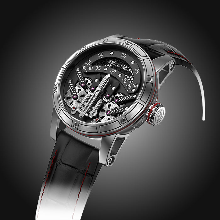 Zbioland Space Series Silver Space Rocket Swiss Sellita Movement Automatic Watch