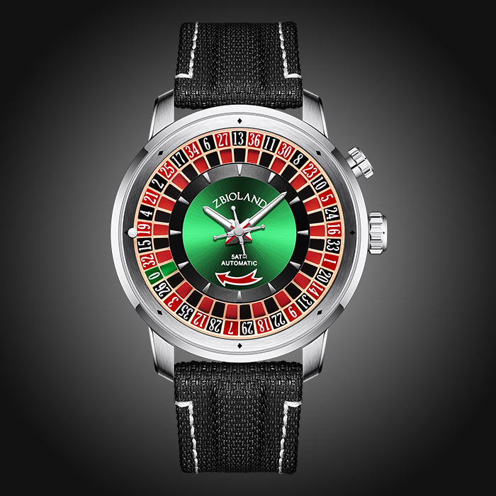 Zbioland Casino Series Silver Casino Swiss Sellita Movement Automatic Watch