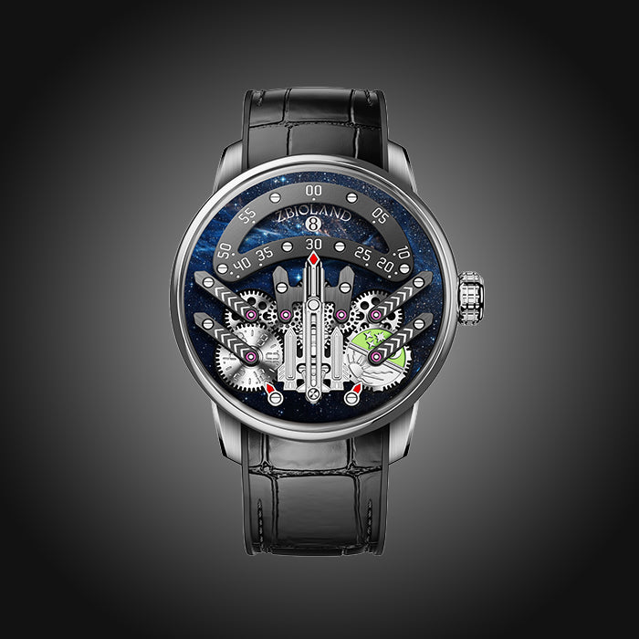 Zbioland Space Series Space Rocket 2.0 Starry Sky Swiss Sellita Movement Limited Edition Automatic Watch
