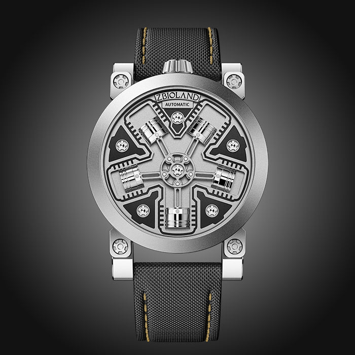 Zbioland Torque Series Gold Radial Engine Japanese Miyota 8215 Movement Automatic Watch