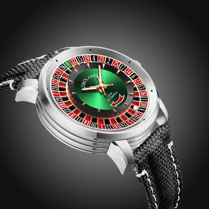 Zbioland Casino Series Silver Casino Swiss Sellita Movement Automatic Watch