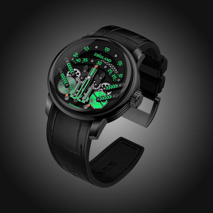 Zbioland Space Series Black Space Rocket 2.0 Swiss Sellita Movement Automatic Watch