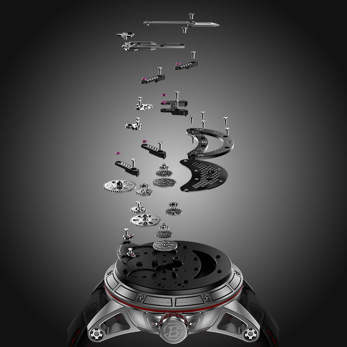 Zbioland Space Series Silver Space Rocket Swiss Sellita Movement Automatic Watch