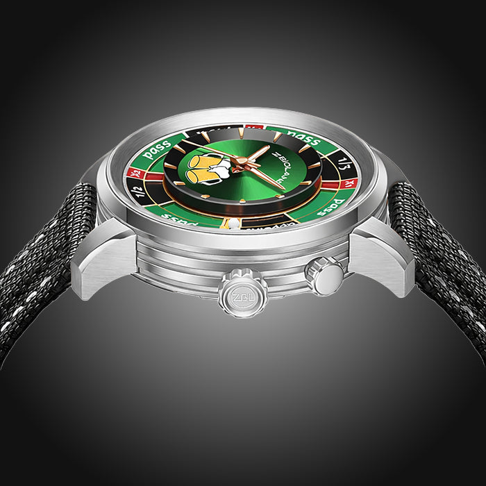 Zbioland Casino Series Silver Friendship Swiss Sellita Movement Automatic Watch