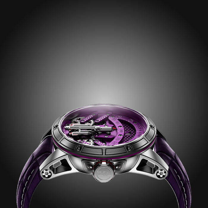 Zbioland Space Series Purple Space Rocket Swiss Sellita Movement Limited Edition Automatic Watch