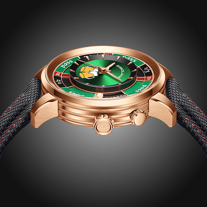 Zbioland Casino Series Rose Gold Friendship Swiss Sellita Movement Automatic Watch
