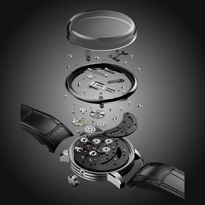 Zbioland Space Series Black Space Rocket 2.0 Swiss Sellita Movement Automatic Watch