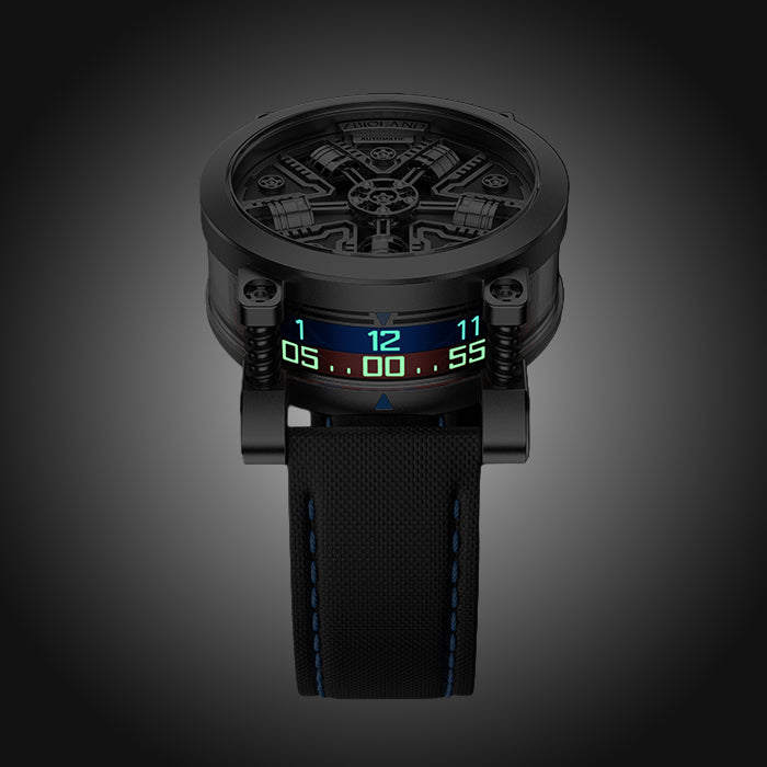 Zbioland Torque Series Red & Blue Radial Engine Japanese Miyota 8215 Movement Automatic Watch