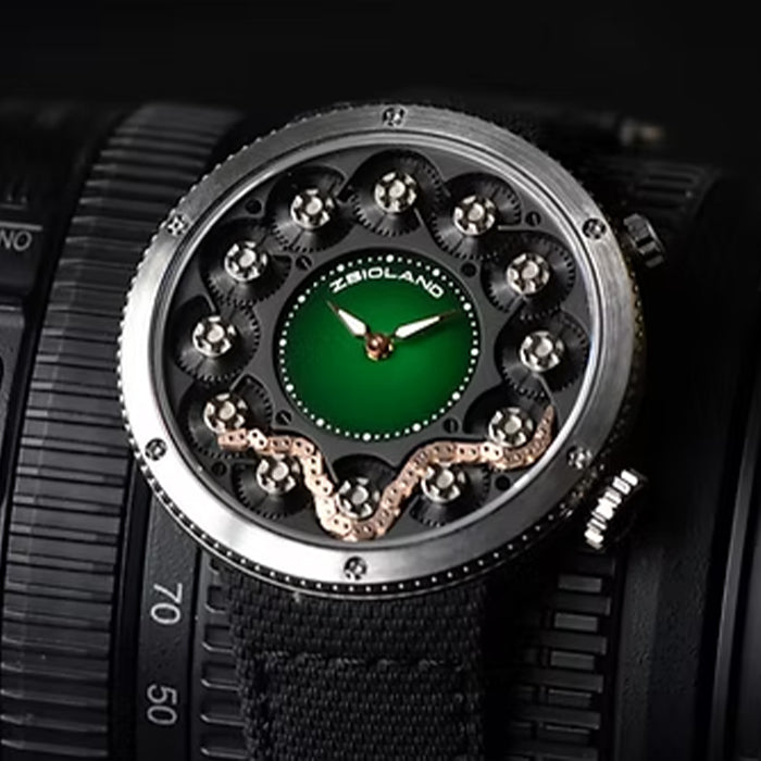 Zbioland Snake Series Black Snake Swiss Sellita Movement Automatic Watch