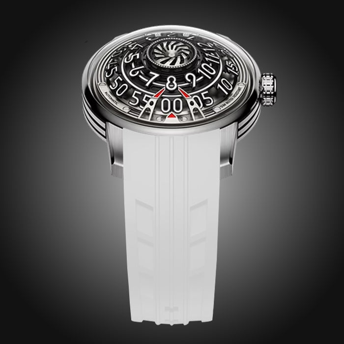 Zbioland Space Series White Wheel Of Destiny Swiss Sellita Movement Automatic Watch