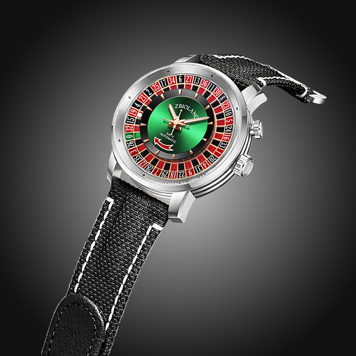 Zbioland Casino Series Silver Casino Swiss Sellita Movement Automatic Watch