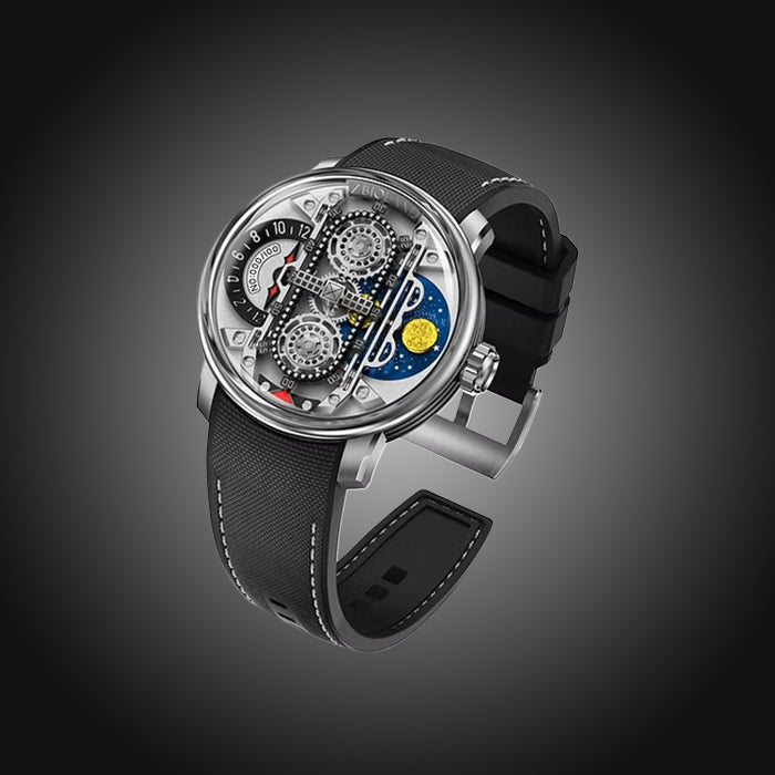 Zbioland Space Series Silver Star Link Swiss Sellita Movement Limited Edition Automatic Watch