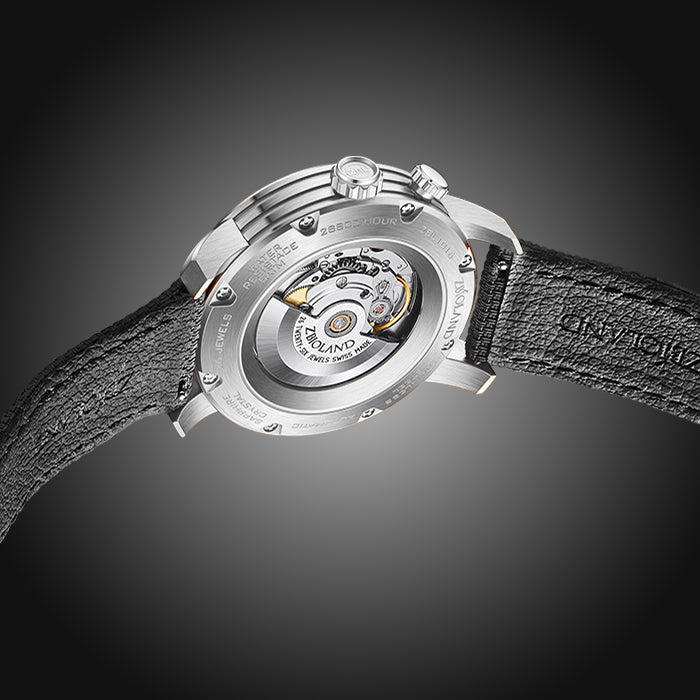 Zbioland Casino Series Silver Friendship Swiss Sellita Movement Automatic Watch