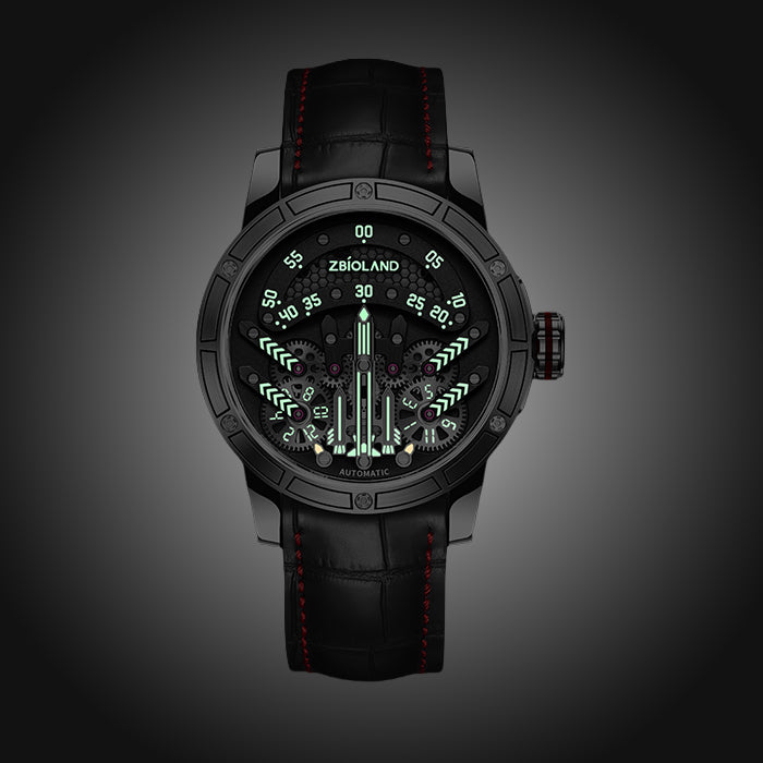 Zbioland Space Series Silver Space Rocket Swiss Sellita Movement Automatic Watch