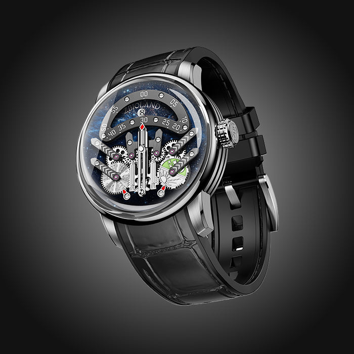 Zbioland Space Series Space Rocket 2.0 Starry Sky Swiss Sellita Movement Limited Edition Automatic Watch