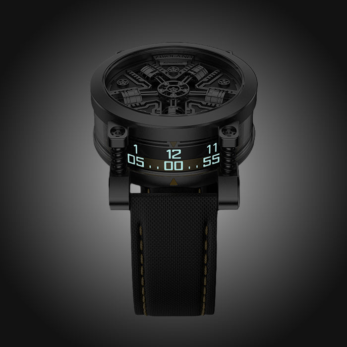 Zbioland Torque Series Gold Radial Engine Japanese Miyota 8215 Movement Automatic Watch