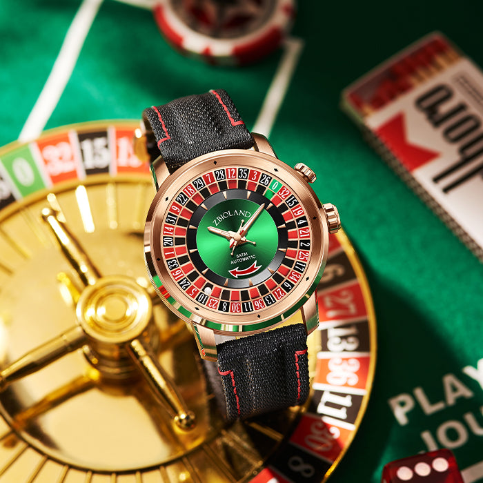 Zbioland Casino Series Rose Gold Casino Swiss Sellita Movement Automatic Watch