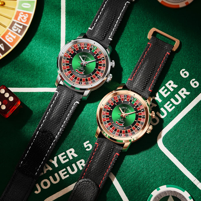 Zbioland Casino Series Silver Casino Swiss Sellita Movement Automatic Watch